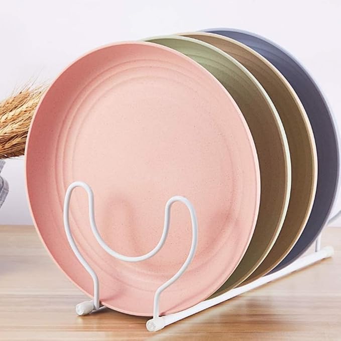 PUPOPIK Unbreakable Wheat Straw Plates, 9 inch, Reusable Set of 4, Dishwasher - Image 5