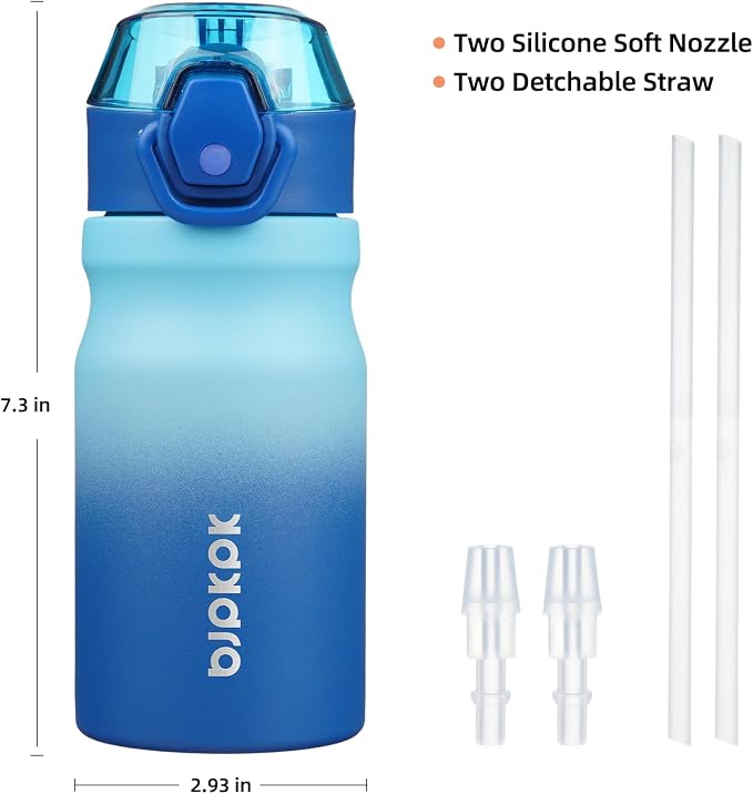 BJPKPK 14 oz Insulated Water Bottle, Stainless Steel Flask | Leak Proof Locking - Image 4