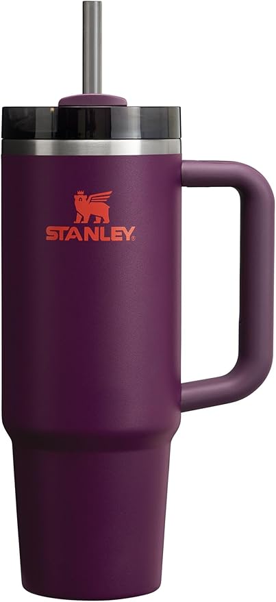 STANLEY Quencher H2.0 Flow State Tumbler, 30 oz, Plum | Handle and Straw | by Unknown