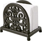 JOGREFUL Cast Iron Napkin Holder, Kitchen Organizer Scrollwork Latte Gold | by JOGREFUL