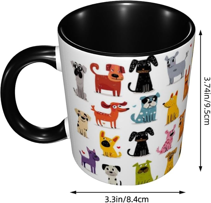 Yrebyou Dog Coffee Mug 11oz Ceramic Cup - Image 2