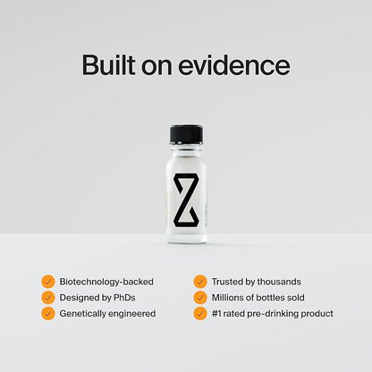 ZBiotics — Feel Better After Drinking, Wake Up Refreshed, Science-Backed, Patented Probiotic for Easier Mornings, Travel-Friendly, 3-Pack of 0.47 Fl Oz Bottles