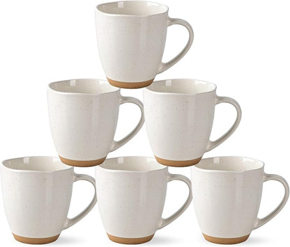 AmorArc 12oz Ceramic Coffee Mugs set of 6, Stylish Coffee Mugs by AmorArc