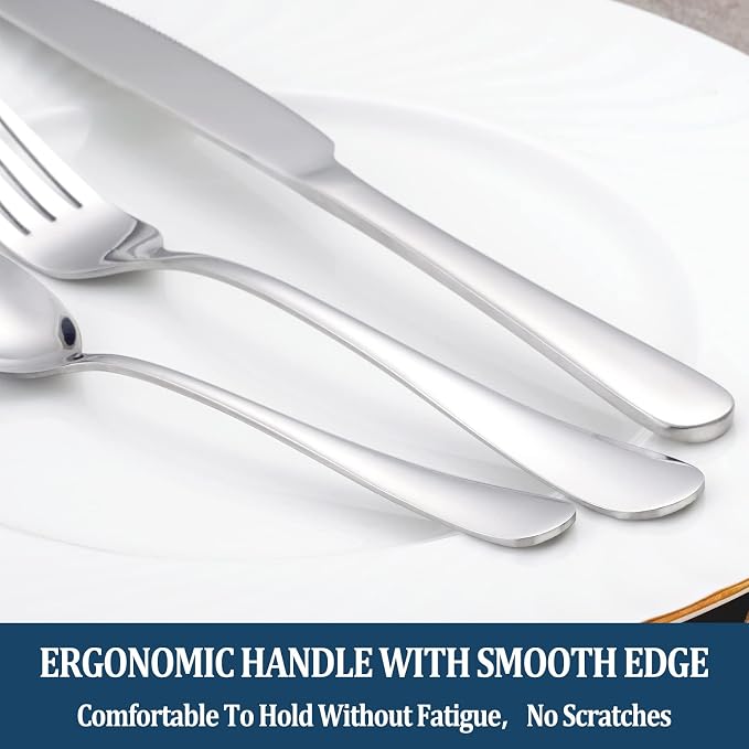Dinner Forks, Table Forks, Flatware Forks, 8 Inches, Mirror Finish & Dishwasher - Image 5