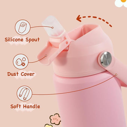 Kerilyn 12oz Kids Water Bottle, Stainless Steel Insulated Water Bottle - Image 3