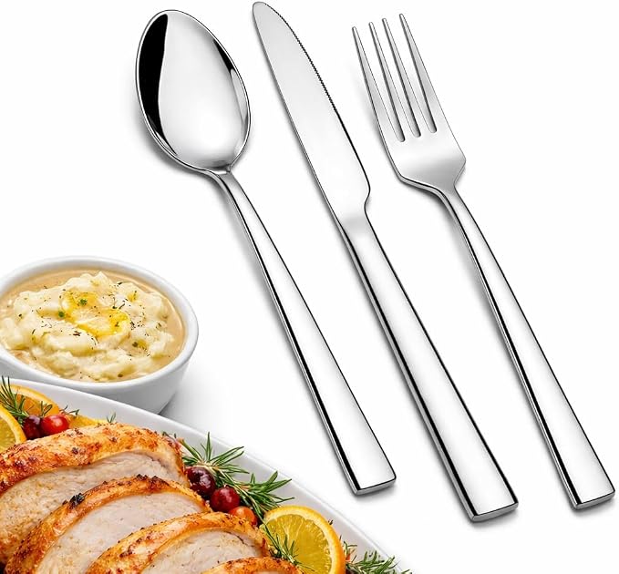 12-Piece Stainless Steel Silverware Set - Image 2