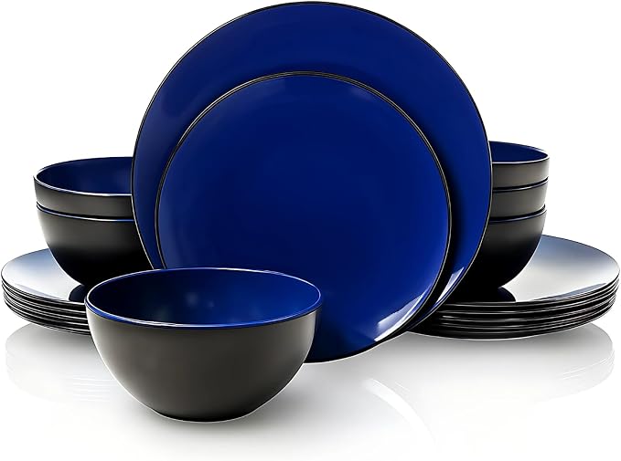 TP 18-Piece Melamine Dinnerware Sets, Service by TastePrime