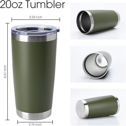 HASLE OUTFITTERS 20oz Tumblers Bulk Stainless Steel Cup - Image 2