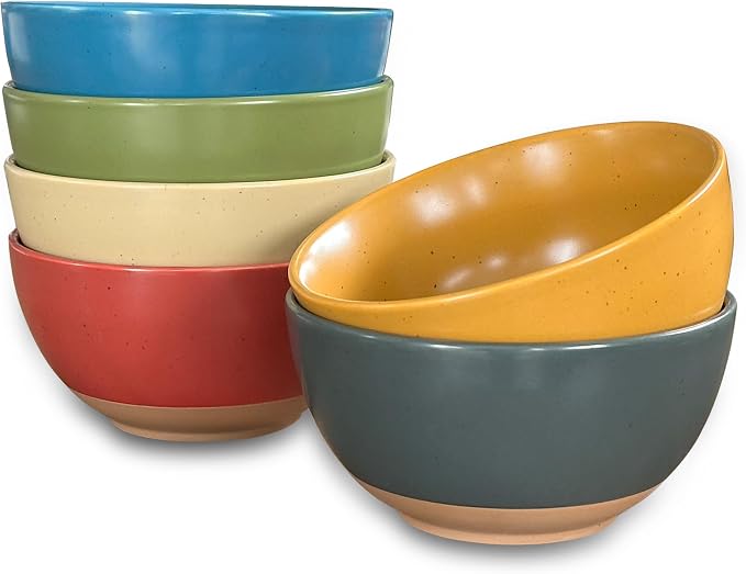 Mora Ceramic Artisan Matte Small Dessert Bowls - 16oz by MORA