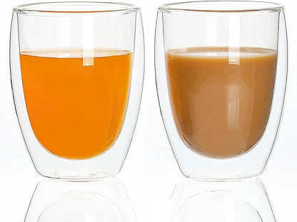 Glass Cups, Double Walled Thermo Espresso Glasses, Insulated Coffee Mugs - Image 3