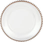 50 Pcs Charger Plates Set, Round Charger Plates, Reusable Serving Plates Embossed Rim Plastic Chargers Plate Decorative Round Plate Chargers for Dinner Plate Table Wedding Shower Decoration