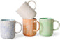 MONITO 17 OZ Coffee Mugs Set of 4, Ceramic Modern Coffee Mugs Set by MONITO