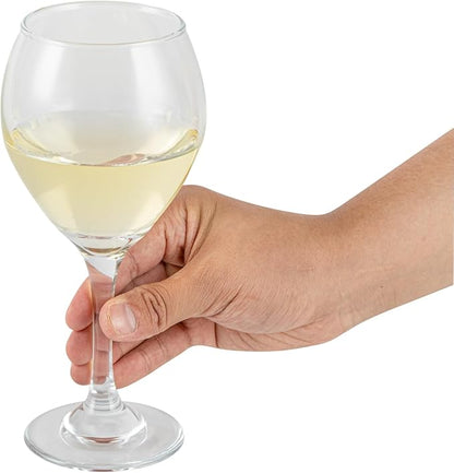 Restaurantware-Vetri 13.5 Ounce All Purpose Wine Glasses, 6 Dishwashable Red And White Wine Glasses - No Lead, Durable, Clear Glass Long Stemware, For Home Or Restaurant, Serve Merlot Or Bordeaux