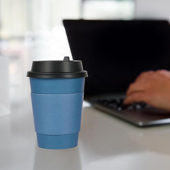 LITOPAK 100 Pack 12 oz Disposable Coffee Cups - Image 5