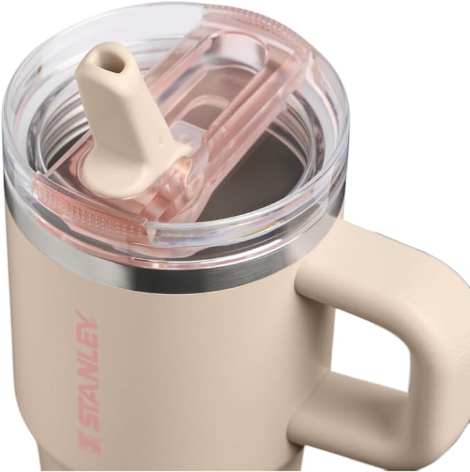 STANLEY Quencher ProTour Flipstraw Tumbler, 20 oz, Champagne | Built-In Straw & - Image 2