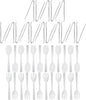 Party Essentials Plastic Party Buffet Serving Utensils Kit, Spoons/Forks/Tongs by PartyEssentials
