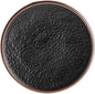 Heika Black Matte Textured Stoneware Plate, 7 11/16 Inch, Coupe Style, Dishwasher Safe, 12 per Case