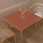 Table Pad - Used for Square Table Waterproof and Easy to Clean Good Flatness Easy to Used for Dining Table(Brown+Gray 46x46)