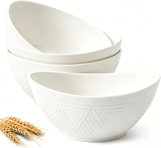 9.6 inch Serving Bowls, Large Serving Dishes by HOMIENLY