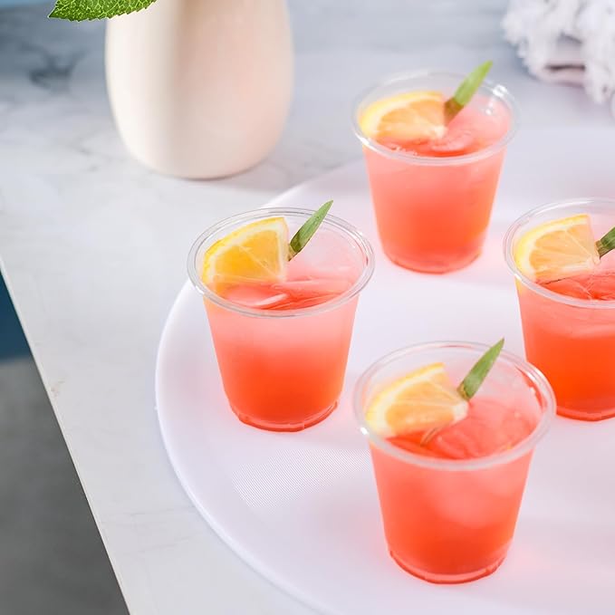 Karat Small Plastic Cups, Disposable Bathroom Mouthwash Cups | Clear - Image 5