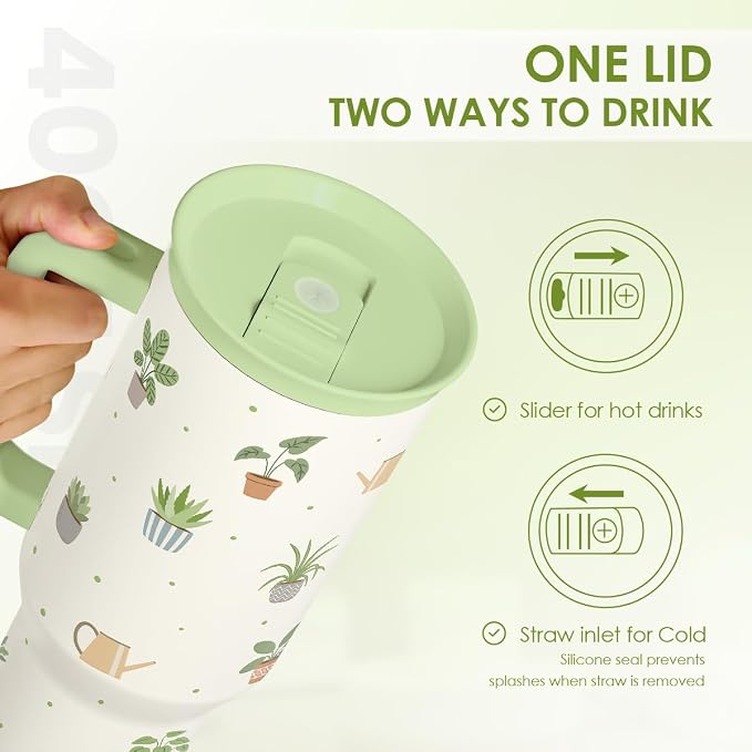 SANDJEST Plant Lover 40oz Tumbler - Image 4
