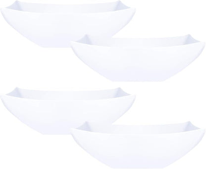 PLASTICPRO Disposable 32 ounce Square Serving Bowls, Party Snack or Salad Bowl by PLASTICPRO