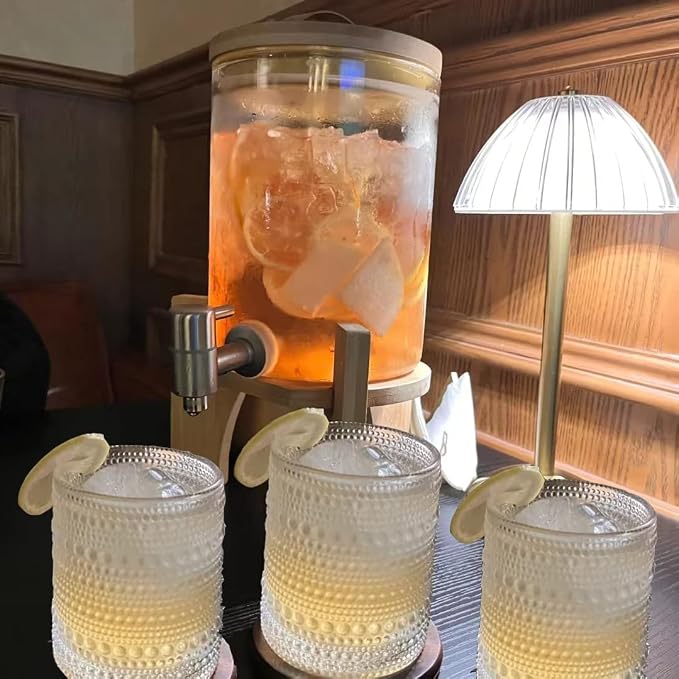 Hobnail Drinking Glasses Set of 6, 10 oz, Cocktail Glasses Vintage Glasses - Image 4