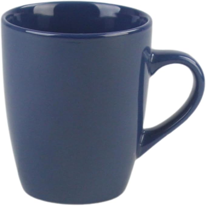 10 Strawberry Street Coupe Stoneware Set of 4 Coffee Mugs, Cobalt Blue - Image 2