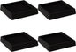 5X5 Rubber Caster Cups, Non Slip Furniture Pads, Anti-Slip Gripper, Anti Skid Furniture Feet, Anti Slide Floor Protector for Bed Couch Stoppers - 4 Pack Black