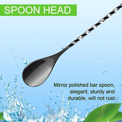 Bar Spoon Cocktail Mixing Stirrers, 12” - Image 3