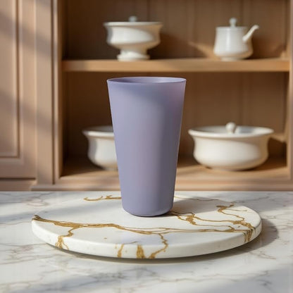 32 oz Plastic Cups Large Reusable set 8, Plastic Tumbler Grey Tone | Food Grade - Image 5