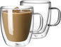 Sweese 12.5 oz Double Wall Glass Coffee Mugs Set of 2 by Sweese