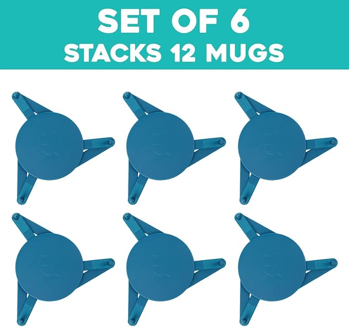 Mug Stackers for Kitchen Cabinets, Coffee Cup Stacker 6-Pack, Individual - Image 6