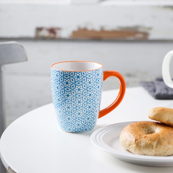 Selamica 16 oz Porcelain Coffee Mugs Set of 6, Coffee Cups Ceramic - Image 4