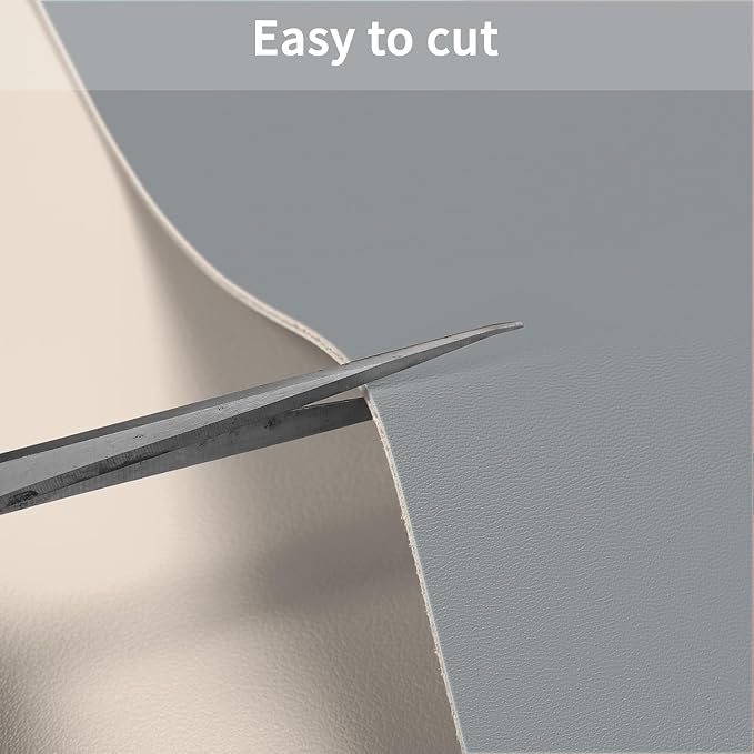 Leather Table Cover,1.8mm Thick,42x66 Inch Table Protector,Table Protector for Dining Room Table,Dining Table Cover,Table Cover Protector(Beige+Light Gray,42x66)