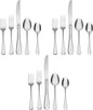 Oneida Silverware Set For 8, Satin Sand Dune 45-Piece Everyday Flatware Set by Oneida