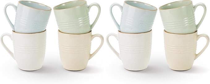 famiware Jupiter Coffee Mugs Set of 4, 14 OZ Coffee Mug, Microwave and by Famiware