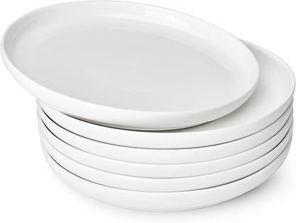 Sweese Porcelain Dessert Plates, 7.4 Inch Lightweight Round Salad Plates Set of by Sweese