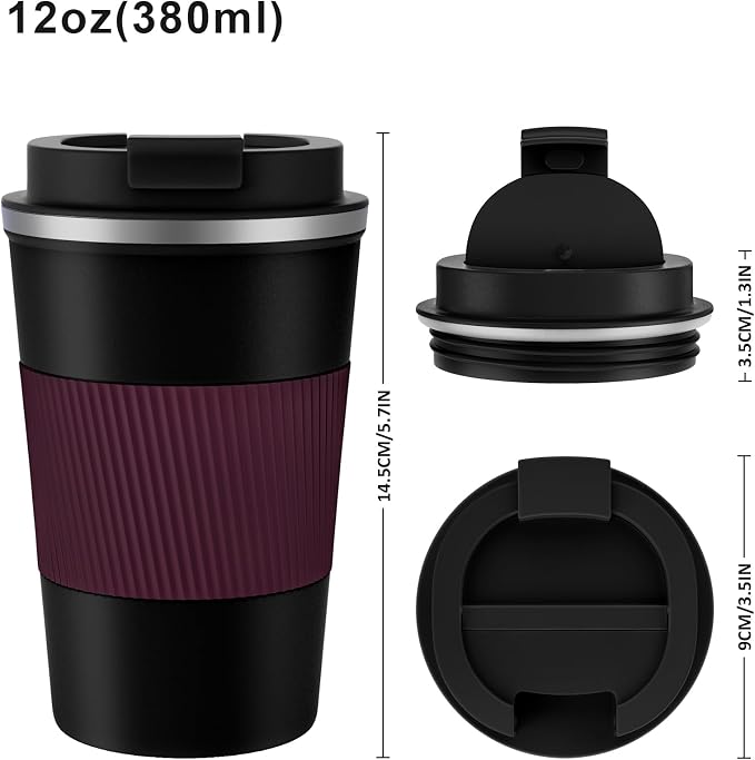 KETIEE Travel Mug 12oz, Insulated Coffee Mug - Image 4