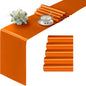 Manyshofu Orange Satin Table Runner 12x72 by Manyshofu