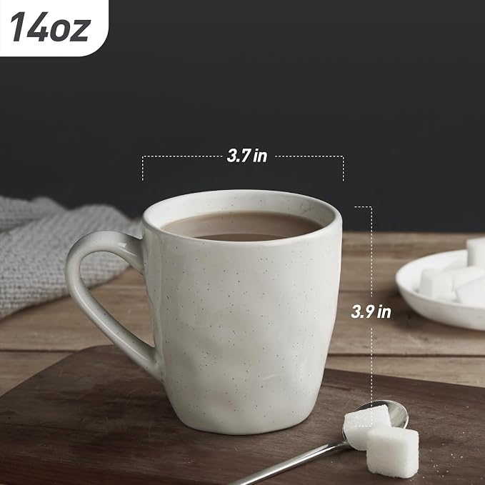 famiware Mars 4 Pieces Coffee Mug, 14oz Tea Mug, Catering Mugs - Image 3