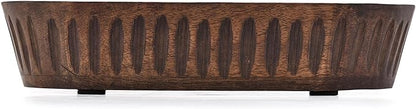 Mango Wood Decorative Bowls for Home Décor, Decorative Long Wooden Bowl for - Image 3
