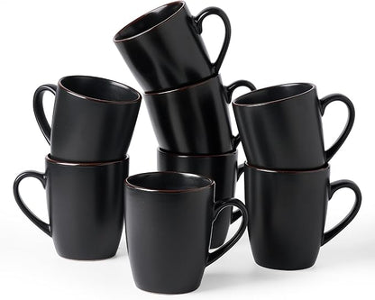 famiware Venus Coffee Mugs Set of 8, 13 oz Ceramic Stoneware Mug Cup Set | by Famiware