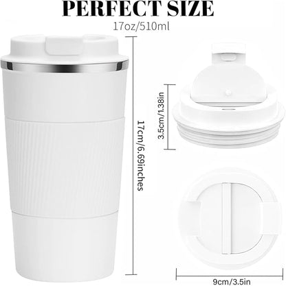 Insulated Travel Coffee Mug, Stainless Steel Coffee Cup - Image 3