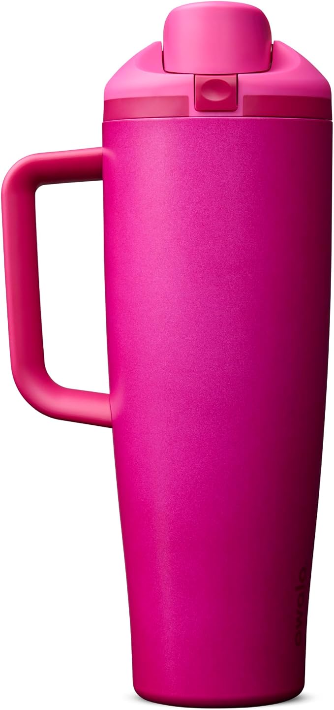 Owala FreeSip Tumbler Stainless Steel Water Bottle 40 oz Read My Lips | by Unknown