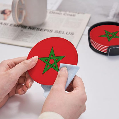 Moroccan Flag Coasters for Drinks - Image 5