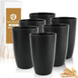 20 OZ Wheat Straw Cups SetS of 6, Unbreakable Drinking Cup, Alternative to by BUSOKIP