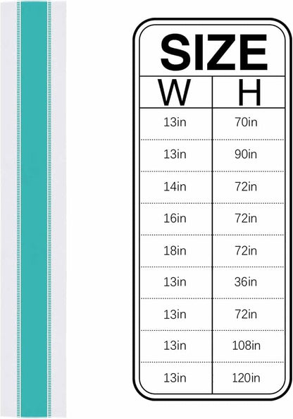 72 inches Long Teal Table Runners, Modern Stripes Table Runner Farmhouse - Image 6