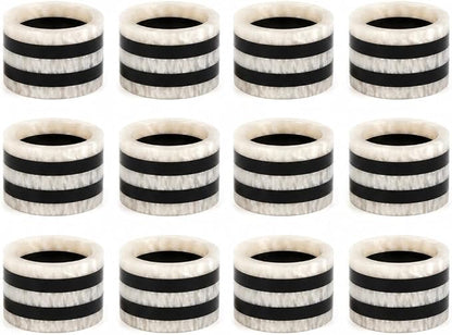 Epoxy Resin Napkin Rings, rust-resistant, lightweight, everyday dining by CLEENTABLE