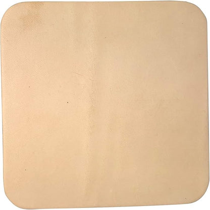 Leather Coasters 4"- 4 or 25 Packs Unfinished - Image 2